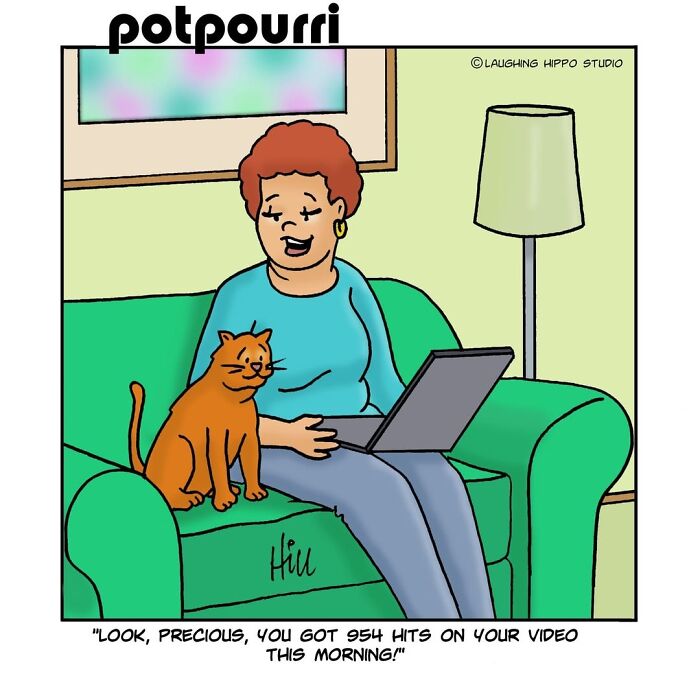 30 Hilarious Comics From Laughing Hippo Studio That Explain What Your Cat Is Really Thinking
