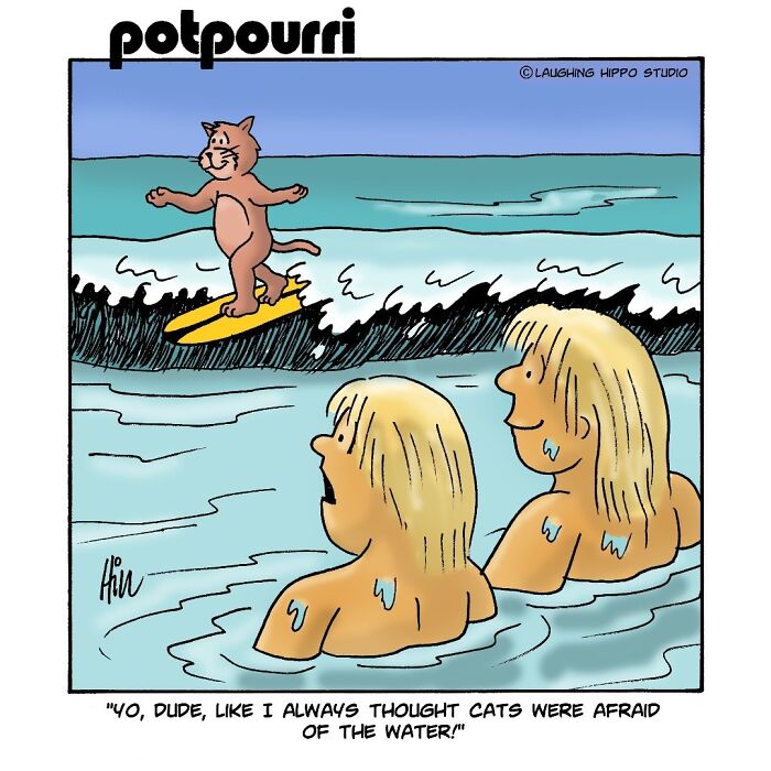 30 Hilarious Comics From Laughing Hippo Studio That Explain What Your Cat Is Really Thinking