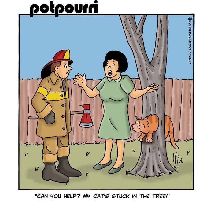 30 Hilarious Comics From Laughing Hippo Studio That Explain What Your Cat Is Really Thinking