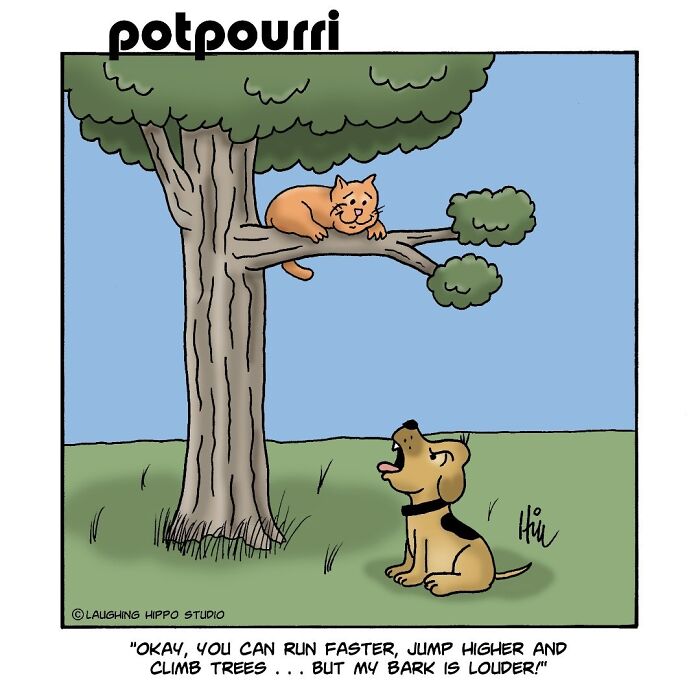 30 Hilarious Comics From Laughing Hippo Studio That Explain What Your Cat Is Really Thinking