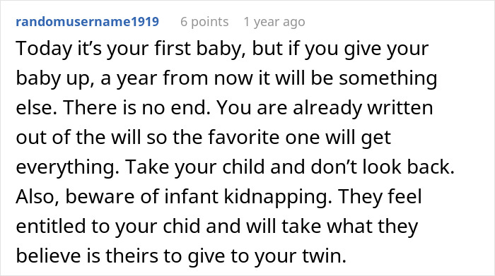 Family Demands Woman Give Up Her Babies To Sister Who “Deserves Them More,” Steals Them After She Refuses