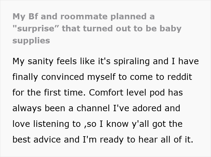 Woman’s Life Implodes After BF’s “Surprise” For Her Turns Out To Be Baby Supplies For Her Pregnant Roommate