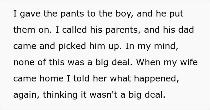 Wife Disgusted As Hubby Gives Daughter’s Pants To A Boy After A Bathroom Accident, Rages At Him