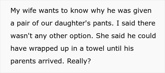Wife Disgusted As Hubby Gives Daughter’s Pants To A Boy After A Bathroom Accident, Rages At Him