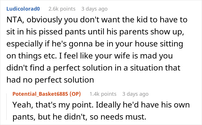 Wife Disgusted As Hubby Gives Daughter’s Pants To A Boy After A Bathroom Accident, Rages At Him