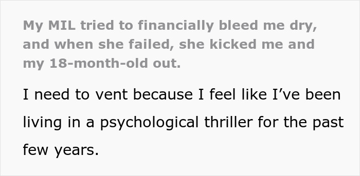 Cruel MIL Kicks Out DIL And Her 18MO Baby, Gets Mad After DIL Cuts Her Off For Good