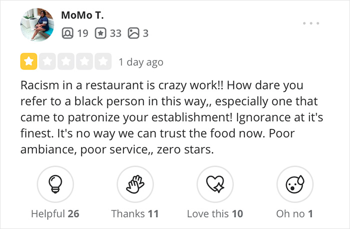 Restaurant Review-Bombed After Waitress Used Spanish Racial Slur Unaware Customer Understood