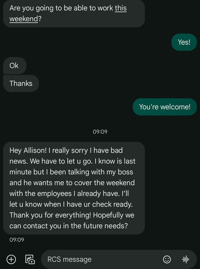 41 Times Bosses Didn’t Even Try And Fired Their Employees Via Text