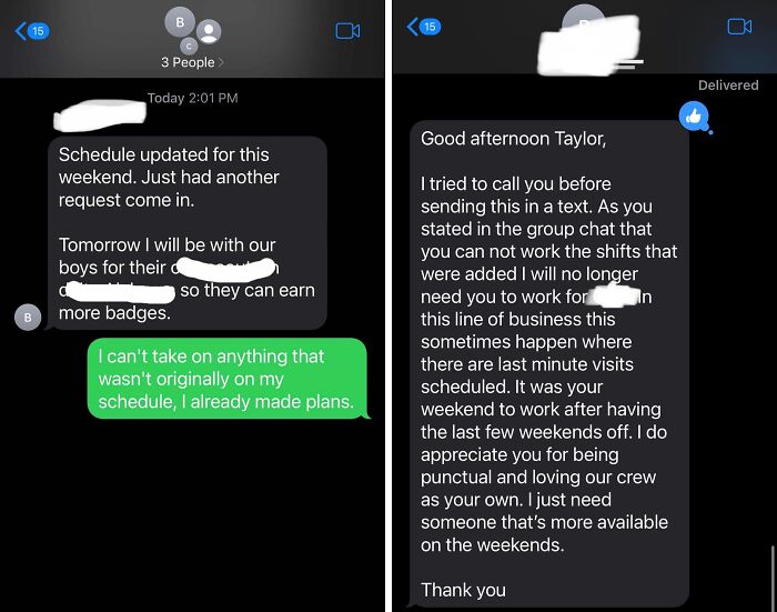 41 Times Bosses Didn’t Even Try And Fired Their Employees Via Text