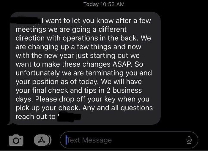 41 Times Bosses Didn’t Even Try And Fired Their Employees Via Text