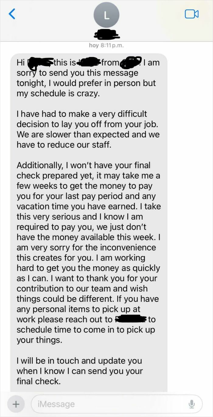 41 Times Bosses Didn’t Even Try And Fired Their Employees Via Text