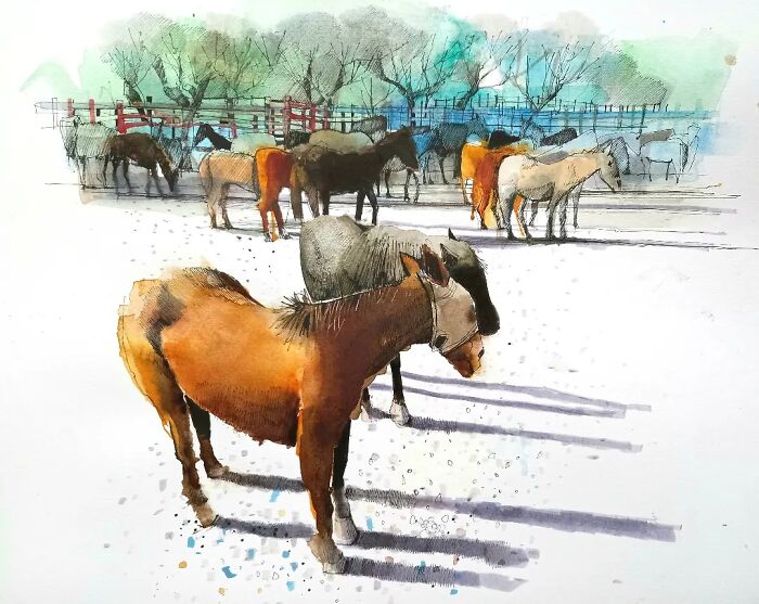 37 Travel Sketches By Ian Fennelly That Turn Architecture And Streets Into Art