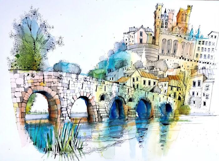 37 Travel Sketches By Ian Fennelly That Turn Architecture And Streets Into Art