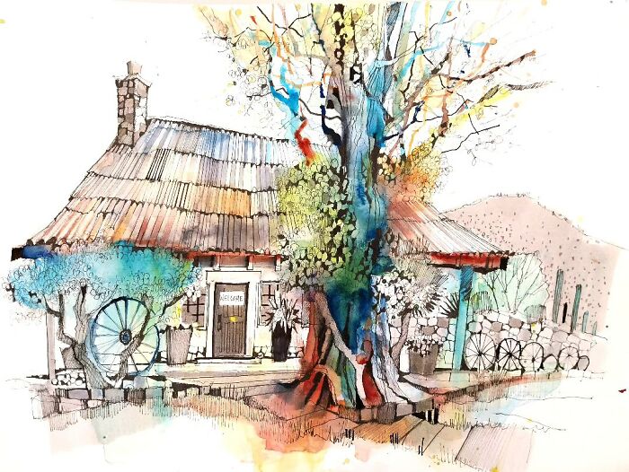 37 Travel Sketches By Ian Fennelly That Turn Architecture And Streets Into Art