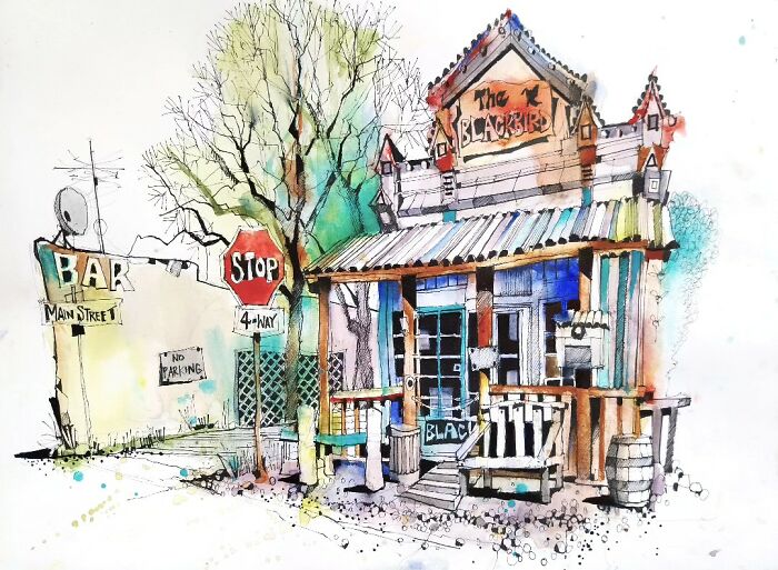 37 Travel Sketches By Ian Fennelly That Turn Architecture And Streets Into Art