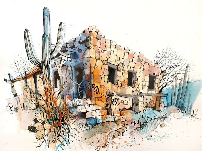 37 Travel Sketches By Ian Fennelly That Turn Architecture And Streets Into Art