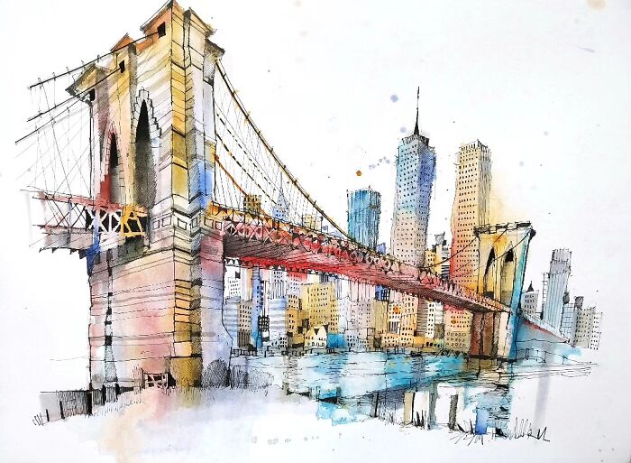 37 Travel Sketches By Ian Fennelly That Turn Architecture And Streets Into Art