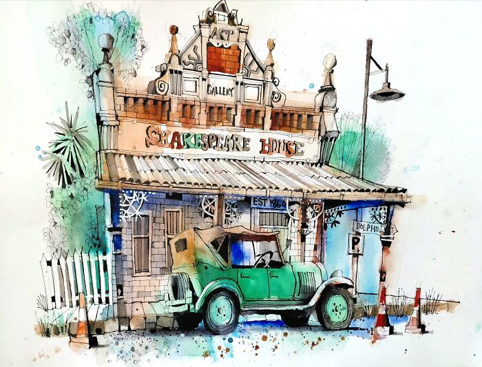 37 Travel Sketches By Ian Fennelly That Turn Architecture And Streets Into Art