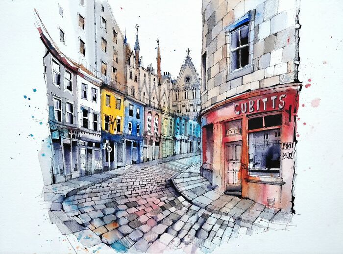 37 Travel Sketches By Ian Fennelly That Turn Architecture And Streets Into Art