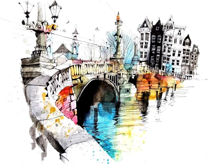 37 Travel Sketches By Ian Fennelly That Turn Architecture And Streets Into Art