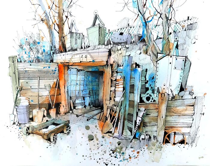 37 Travel Sketches By Ian Fennelly That Turn Architecture And Streets Into Art