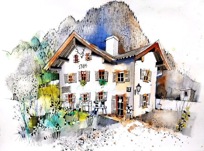 37 Travel Sketches By Ian Fennelly That Turn Architecture And Streets Into Art