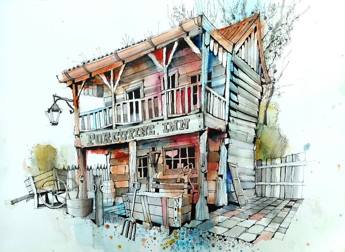 37 Travel Sketches By Ian Fennelly That Turn Architecture And Streets Into Art