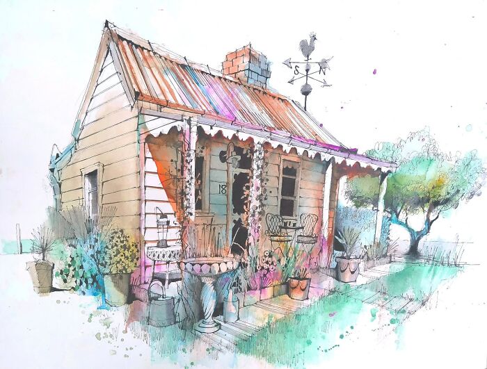 37 Travel Sketches By Ian Fennelly That Turn Architecture And Streets Into Art