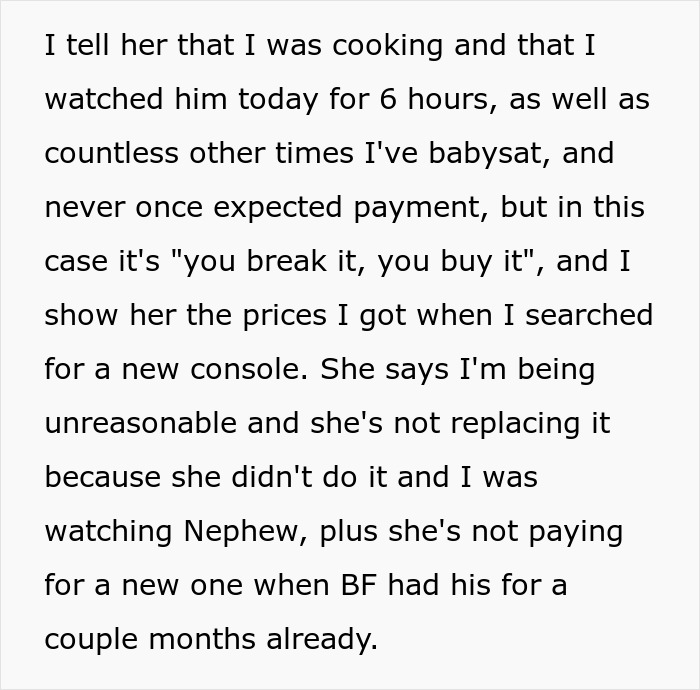 11YO Breaks Aunt&rsquo;s PS4, The Mom Says &ldquo;She’s Not Replacing It Because She Didn’t Do It&rdquo;