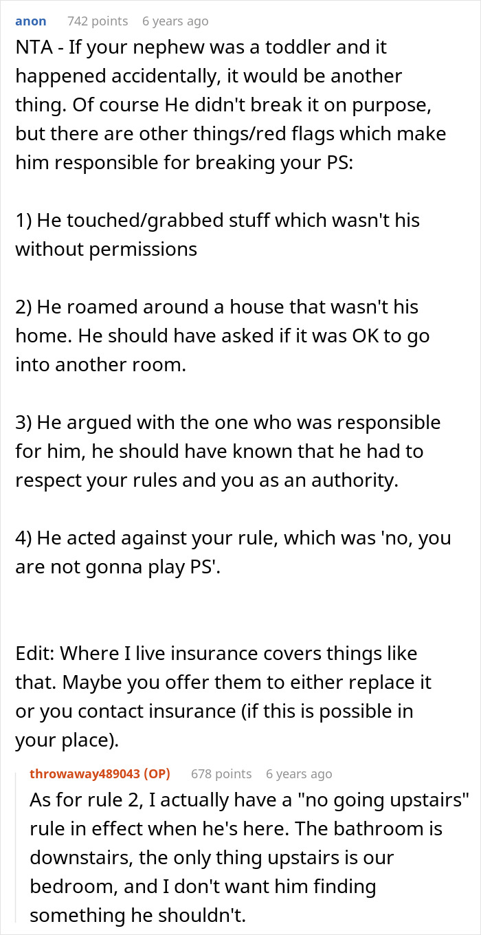 11YO Breaks Aunt&rsquo;s PS4, The Mom Says &ldquo;She’s Not Replacing It Because She Didn’t Do It&rdquo;