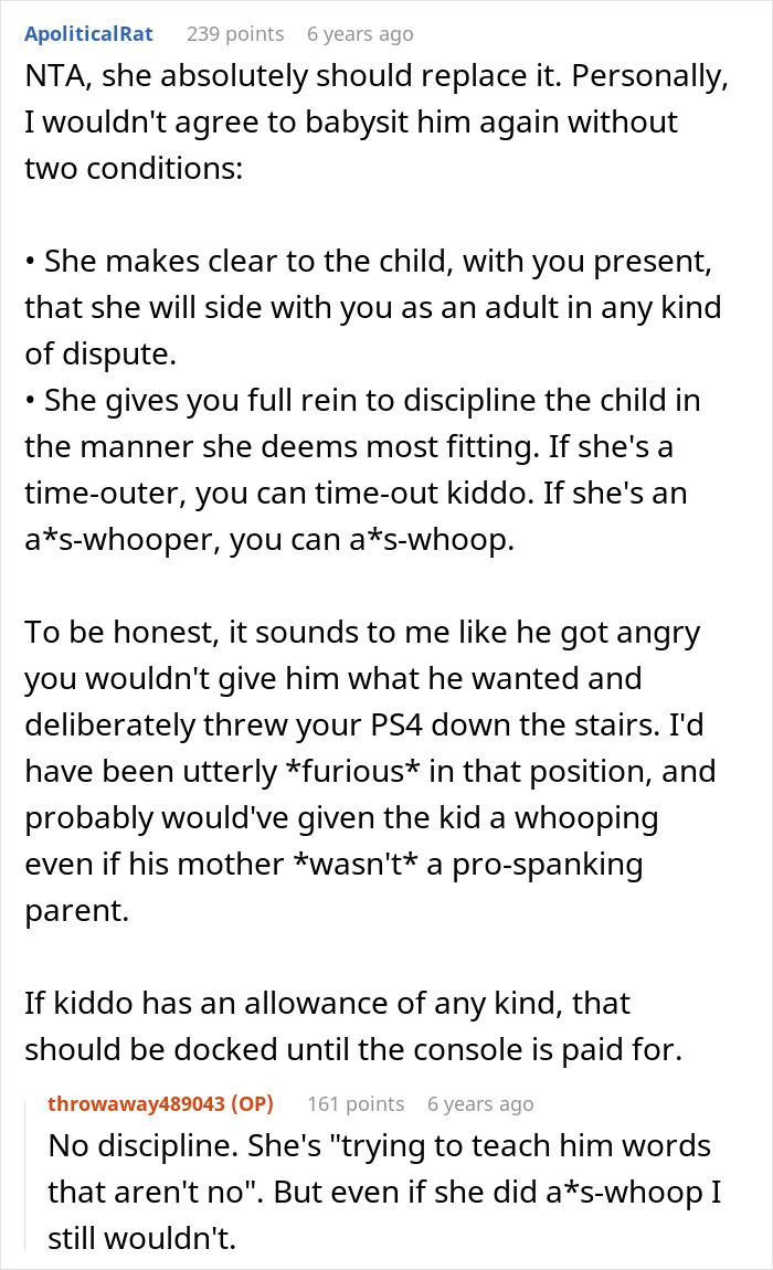 11YO Breaks Aunt&rsquo;s PS4, The Mom Says &ldquo;She’s Not Replacing It Because She Didn’t Do It&rdquo;