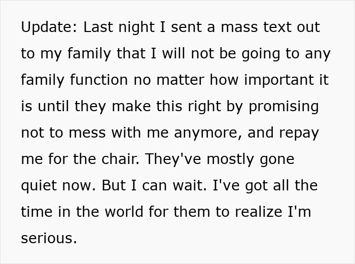 Violent Guy Smashes A Chair Through A Window, Mad As BIL Ruined His “Funny” Seat Prank