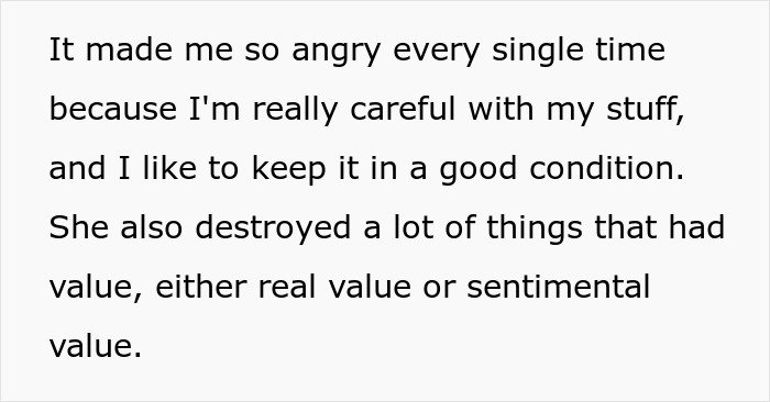 19YO Refuses To See Her 10YO Sis Who Keeps Destroying Her Stuff, Mad As Mom And Dad Push Back