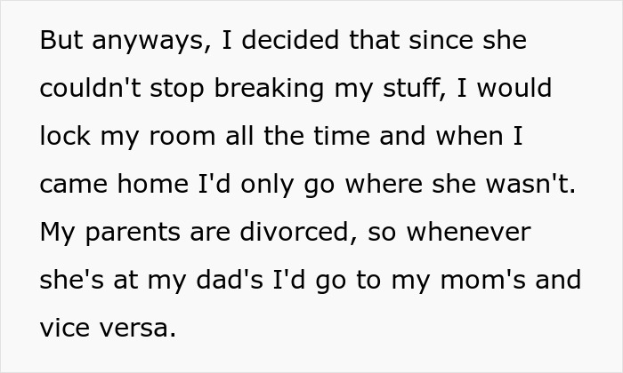 19YO Refuses To See Her 10YO Sis Who Keeps Destroying Her Stuff, Mad As Mom And Dad Push Back