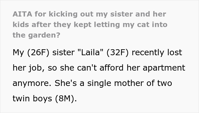 Lady Ends Up Homeless When Sis Kicks Her Fam Out After They Endanger Her Feline Friend
