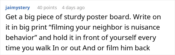 Woman Freaked Out By Shady Neighbor Constantly Filming Her, Finds Out He’s A “Nuisance” Snitch