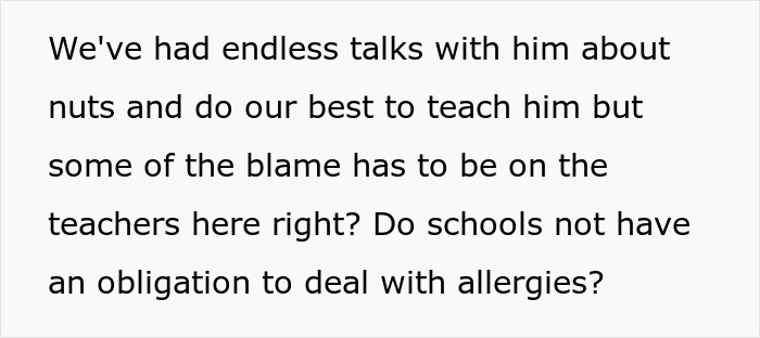 Parents Caught In A Legal Battle As School Keeps Giving Nuts To Their Allergic Son Despite Warnings