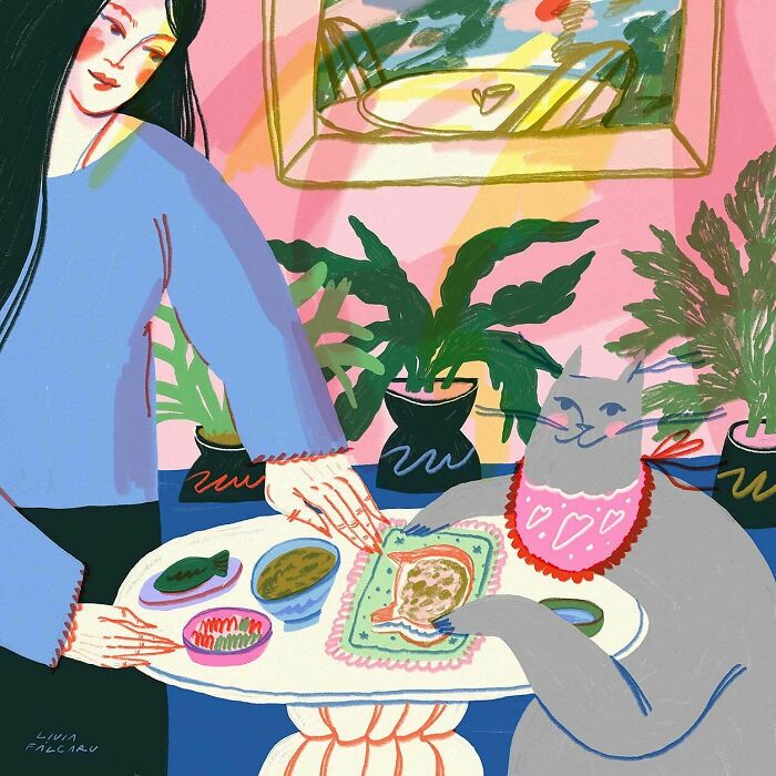 This Romanian Artist Turns Simple Moments From Daily Life Into Expressive Illustrations (40 Pics)
