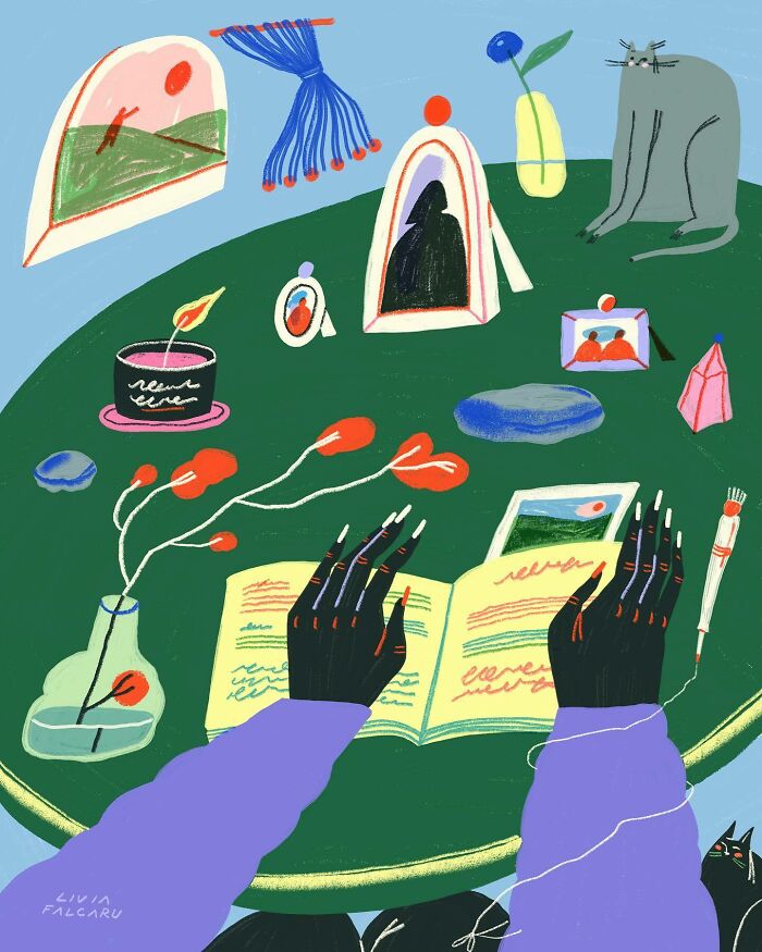 This Romanian Artist Turns Simple Moments From Daily Life Into Expressive Illustrations (40 Pics)