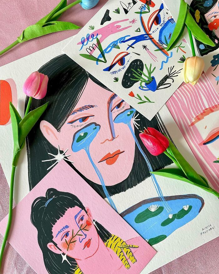 This Romanian Artist Turns Simple Moments From Daily Life Into Expressive Illustrations (40 Pics)