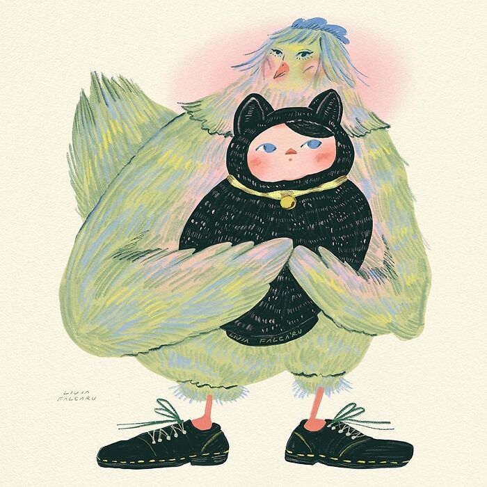 This Romanian Artist Turns Simple Moments From Daily Life Into Expressive Illustrations (40 Pics)