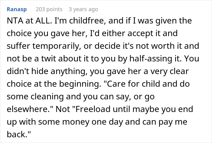 Woman Refuses To House Sister Any Longer After She Refuses To Babysit And Clean: “I’m Child-Free For A Reason”
