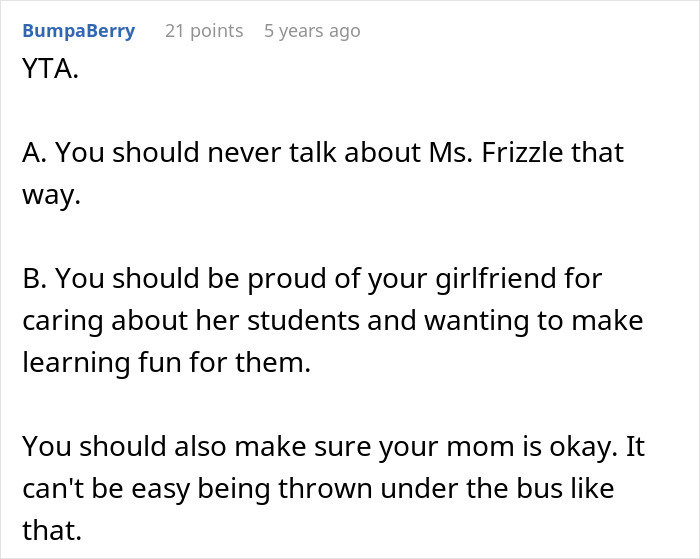 Man Wants GF To Stop Dressing Like Ms. Frizzle, Gets A Brutal Reality Check Online, Then IRL Too