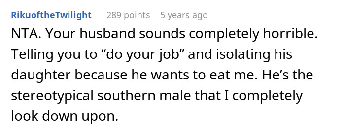 Wife Punishes Vegan-Hating Husband For Ruining Daughter&rsquo;s Only Friendship, Still Defends Him In The Comments