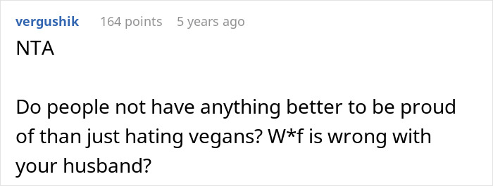 Wife Punishes Vegan-Hating Husband For Ruining Daughter&rsquo;s Only Friendship, Still Defends Him In The Comments