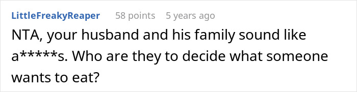 Wife Punishes Vegan-Hating Husband For Ruining Daughter&rsquo;s Only Friendship, Still Defends Him In The Comments