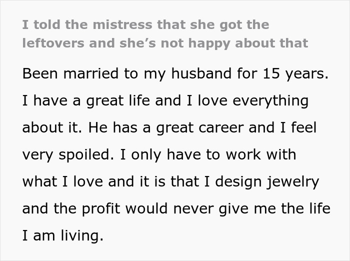 Woman Tries To Ignore That Husband Has A Mistress, But She Keeps Trying To Contact Her