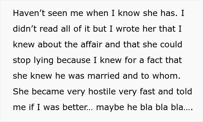 Woman Tries To Ignore That Husband Has A Mistress, But She Keeps Trying To Contact Her