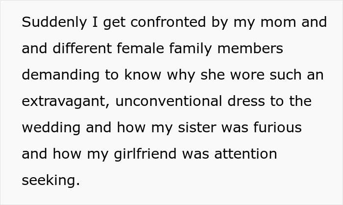 Guy Throws GF Under The Bus By Approving Outfit For Sister&rsquo;s Wedding That He Knew Would Cause Drama