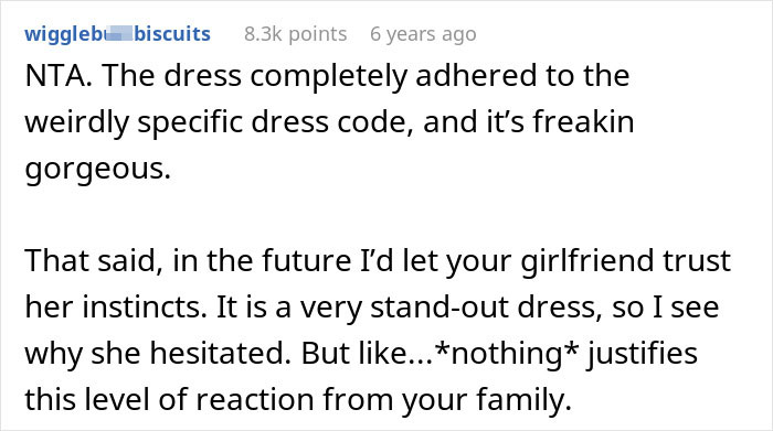 Guy Throws GF Under The Bus By Approving Outfit For Sister&rsquo;s Wedding That He Knew Would Cause Drama